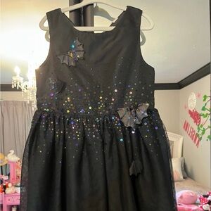 dress with sequins and bows #kidsparty size 4/5 Y